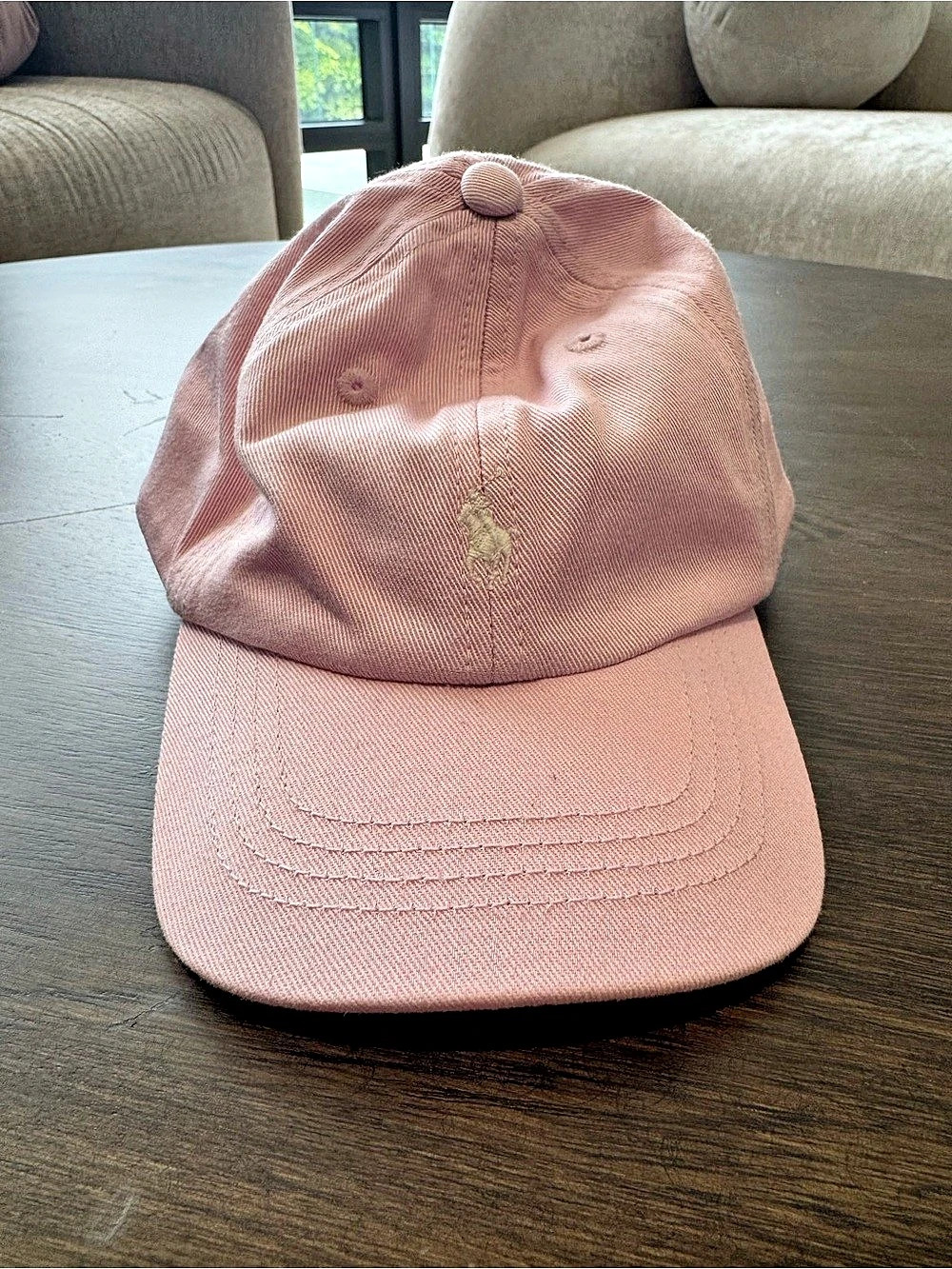 Ralph Lauren Cotton Chino Baseball Cap Pink NWT